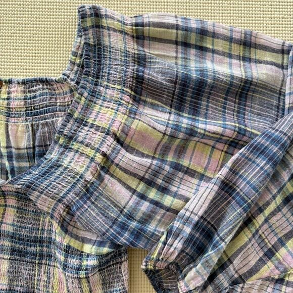 Free People Marlena Plaid NWOT Size S - Picture 4 of 16
